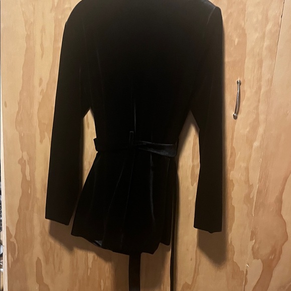 INC International Concepts Black Velvet Blazer - Picture 4 of 6